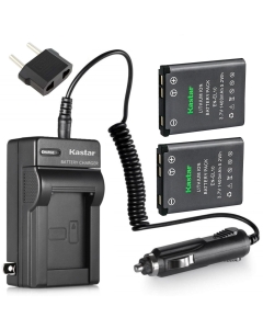 Kastar Battery (2-Pack) and Charger Kit for EN-EL10 MH-63 Work with Coolpix S60, S80, S200, S210, S220, S230, S500, S510, S520, S570, S600, S700, S3000, S4000, S5100 Cameras
