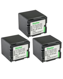 Kastar 3-Pack CGA-DU21 Battery Replacement for Panasonic CGA-DU06, CGA-DU07, CGR-DU07, CGA-DU12, CGR-DU12, CGA-DU14, CGR-DU14, CGA-DU21, CGR-DU21 Battery, NV-GS37, NV-GS38, NV-GS40, NV-GS44 Camera