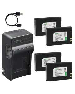 Kastar 4-Pack Battery and AC & USB-C Charger, Compatible with Samsung IA-BP80W BP80WA VP-D381 D382 D383 D384 D385 D391 D392 D395 VP-DX100 DX102 DX105 DX200 DX205 DX210 SC-D381 SC-D385 SC-DX100 DX200