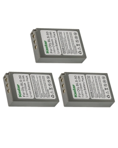 Kastar 3-Pack Battery Replacement for Olympus BLS-50 PS-BLS50 BLS-5 PS-BLS5 Battery, Olympus OM-D E-M10, OM-D E-M10 Mark II, OM-D E-M10 Mark III, OM-D E-M10 Mark IV, OM System OM-5 Mirrorless Camera