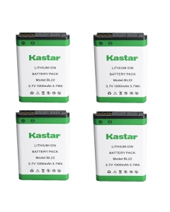 Kastar 4-Pack BL22 3.7V 1000mAh Li-Ion Battery Replacement for Retevis BL19 BL22 RT22 RT22S RT15 RT19 RT619 RT622 Two Way Radio