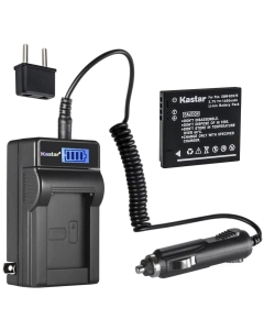 Kastar 1-Pack DMW-BCK7E Battery and LCD AC Charger Compatible with Panasonic Lumix DMC-FS28, Lumix DMC-FS35, Lumix DMC-FS37, Lumix DMC-FS40, Lumix DMC-FS45, Lumix DMC-FT20, Lumix DMC-FT25