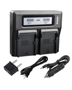 Kastar Fast Dual LCD Charger for Olympus BLN-1 BLN1 and Olympus OM-D E-M1, Olympus OM-D E-M5, Olympus OM-D E-M5 Mark II, Olympus Pen E-P5, Olympus Pen-F Digital Cameras