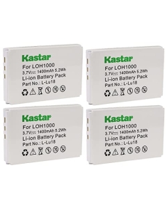 Kastar Battery 4-Pack Replacement for Logitech 190582-0000, F12440056, K398, L-LU18 Battery, Logitech C-LR65, C-RL65, Harmony 1000 Remote, Harmony 1100 Remote, Harmony 1100i Remote