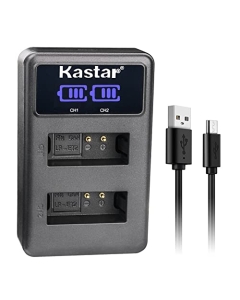 Kastar LP-E12LED2 USB Battery Charger Compatible with Canon LP-E12 LPE12 Battery, Canon LC-E12 LC-E12E Charger, ikan Live Air E12 Replacement Battery, PD Movie