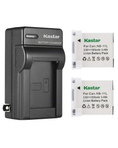 Kastar 2-Pack Battery and AC Wall Charger Compatible With Canon IXUS 175, 177, 180, 185, 190, 240 HS, 245 HS, 265 HS, 275 HS, 285 HS, 320 HS Cameras