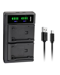Kastar LTD2 USB Battery Charger Replacement for JVC BN-V408 BN-V408U BN-V408US BN-V416 BN-V416U BN-V416US BN-V428 BN-V428U BN-V428US BN-V438 BN-V438U BN-V438US BN-V856 BN-V856U BN-V856US