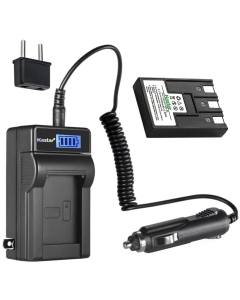 Kastar 1-Pack NB-3LH Battery and LCD AC Charger Compatible with Canon NB-3L NB-3LH Battery, Canon CB-2LU CB-2LUE Charger, Canon IXY Digital D53Z, IXY Digital L, IXY Digital L2, IXY Digital L4 Cameras