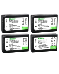 Kastar BP-1410 Battery (4-Pack) for Samsung BP1410 and NX30 WB2200F Digital Cameras