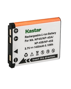 Kastar Battery Replacement for Fujifilm NP-45 NP-45A NP-45B NP-45S and FinePix XP20 XP22 XP30 XP50 XP60 XP70 XP80 XP90 T350 T360 T400 T500 T510 T550 T560 JX500 JX520 JX550 JX710 JZ260 JZ305 JZ310