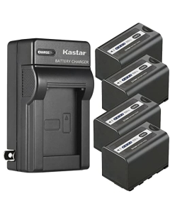 Kastar 4-Pack VW-VBR59 Battery and AC Wall Charger Replacement for Panasonic AG-VBR59, AG-VBR89, AG-VBR118G Battery, Panasonic HC-X2 4K Camcorder, Panasonic HC-X20 4K Mobile Camcorder Camera