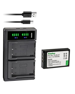 Kastar 1-Pack Battery and LTD2 USB Charger Compatible with Olympus BLS-1 PS-BLS1 Battery, BCS-1 PS-BCS1 Charger, E-400 E-410 E-420 E-450 E-600 E-620 E-P1 E-P2 E-P3 E-PL1 E-PL1s E-PL3 E-PM1 Camera