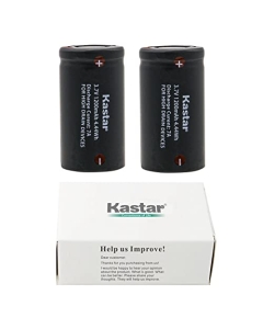 Kastar 2 Pcs Flat Top IMR18350 1200mAh 3.7V IMR1835 Quality High Drain 7A Discharge Li-ion Rechargeable Lithium Battery