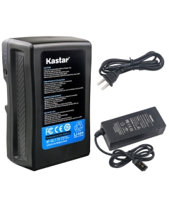 Kastar Charger and BP-GL178 Broadcast Battery Brick 14.8V 12000mAh 178Wh for Sony V Mount, V Lock, HDW-800P PDW-850 DSR-650P PDW-680 HDW-F900R HDW-800P PMW-F55 PMW-F5 Professional Video Camcorder
