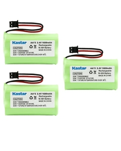 Kastar 3-Pack Battery Replacement for Panasonic HHR-P506, HHR-P506A, HHR-P506A1B, Type 17 HHR-15F2G1 PQHHR150AAZ1, PQHHR150AA21, PQP506SVC, MHP506A, HSCO506, HSCOC06 KX-TG2000B Handset