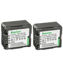 Kastar 2-Pack VW-VBG130 Battery Replacement for Panasonic SDR-H50, SDR-H60, SDR-H60S, SDR-H60P, SDR-H68GK, SDR-H79, SDR-H79K, SDR-H79P Camera, DMW-BLA13, VW-VBG070, VW-VBG130, VW-VBG260 Battery