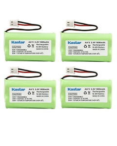 Kastar 4-Pack AA 2.4V 1600mAh Battery Replacement for GE/Sanyo 48597, GESPCF07, PCF07, US Power BCO1032, Vtech BT175242, BT-175242, BT275242, BT-275242, 6119, 6128, 6129, 89-1341-00-00, 8913410000