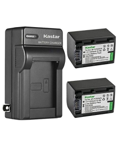 Kastar 2-Pack Battery and AC Wall Charger Replacement for Sony HDR-PJ650, HDR-PJ670, HDR-PJ710, HDR-PJ740, HDR-PJ760, HDR-PJ780, HDR-PJ790, HDR-PJ810, HDR-PJ820, HDR-PJ820E, HDR-TD10, HDR-TD20