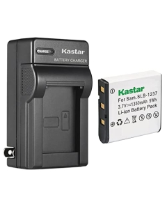 Kastar 1-Pack Battery and AC Wall Charger Replacement for Samsung SLB-1237 SLB1237 Battery, Samsung Digimax L55, Digimax L55W, Digimax L85 Digital Cameras
