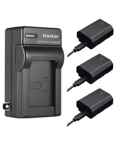 Kastar 3-Pack USB-C Battery and AC Wall Charger Replacement for Sony Alpha A7CR α7CR, Alpha A6600 α6600, Alpha A6700 α6700 Hybrid Camera, Sony Alpha ZV-E1 Mirrorless Vlog Camera
