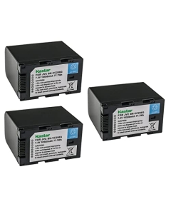 Kastar BN-VC296G 3-Pack 7.4V 10500mAh Battery Replacement for JVC GY-HC500 GY-HC500E, GY-HC500U GY-HC500UN, GY-HC500SPC GY-HC500SPCN, GY-HC550 GY-HC550E GY-HC550UN Connected Cam 4K Handheld Camcorder