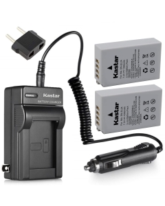 Kastar [Fully Decoded] EN-EL24 Battery (2-Pack) and Charger Kit for Nikon EN-EL24 ENEL24 Rechargeable Li-ion Battery Work with Nikon 1 J5 Camera