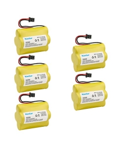 Kastar 5-Pack 4.8V 2200mAh Ni-MH Battery Replacement for Uniden Bearcat Sportcat BC-220, BC220XLT, UBC220XLT, UBC180XLT, BC230, BC-230, BC230XLT, UBC230XLT, BC235, BC-235, BC235XLT, UBC235XLT, BC245