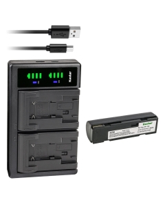 Kastar 1-Pack Battery & LTD2 USB Charger Compatible with Fujifilm NP-100, JVC BN-V101; 2100mAh, 3.6V, 4.2V Output, 2.625H Charge Time