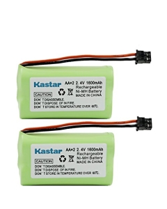 Kastar 2-Pack Home Cordless Phone Battery Replacement for BT-1007 BT1007 BT1015 BT904 BBTY0460001 BBTY0510001 BBTY0624001 BBTY0700001 Panasonic HHR-P506A Radio Shack 23-9096 43-3533 43-3534 43-3541