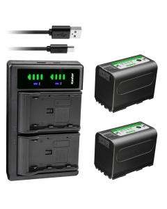Kastar 2-Pack 7.4V 7000mAh BP-950GEXP Battery and LTD2 USB Charger Compatible with Canon XH-G1S XH-G1S HD XL-H1A XL-H1S XL-H1S HD XL-1 XL-1S XL-2 XH-A1 XH-A1 HDV XH-A1S HD XH-A1SE HDV XM1 XM2 Camera