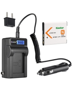 Kastar 1-Pack NP-BN1 Battery and LCD AC Charger Compatible with Sony Type N Battery, BC-CSN BC-CSNB Charger, Sony Cyber-shot DSC-WX100, Cyber-shot DSC-WX150, Cyber-shot DSC-WX200, Cyber-shot DSC-WX220