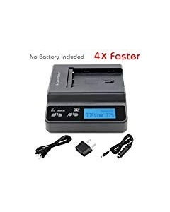 Kastar Ultra Fast Charger(4X faster) Kit for Sony NP-F975, NP-F970, NP-F960, NP-F950 work with Sony CCD-SC65, CCD-TR940, CCD-TR3300, CCD-TRV615, CCD-TRV815, DCR-VX2100, DSR-PD150, DSR-PD170, FDR-AX1, HDR-AX2000, HDR-FX1, HDR-FX7, HDR-FX1000, HVL-LBPB, HVR