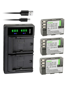 Kastar 3-Pack Battery and LTD2 USB Charger Replacement for Fujifilm NP-150 NP150 FNP150 Battery, Fujifilm BC-150 BC150 Charger, Fujifilm FinePix is Pro, FinePix S5 Pro, FinePix S5 Pro, FinePix is Pro