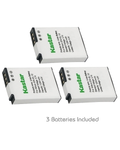 Kastar Battery (3-Pack) for EN-EL12 ENEL12 MH-65 & Coolpix AW100, AW100s, AW110, AW110s, S9900, S9700, S9500, S9300, S9200, S9100, S6300, S8100, P330, P310, P300, S1200pj, S1000pj, S620, S31