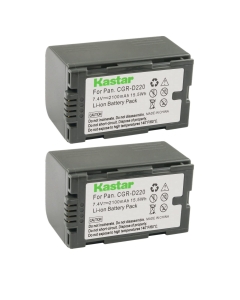 Kastar 2-Pack CGR-D16 Battery Replacement for Panasonic CGA-D220E/1B, CGR-D16, CGR-D16A/1B, CGR-D16R, CGR-D16S, CGR-D16SE/1B, CGR-D220, CGR-D220A/1B, CGR-D220E/1B, CGA-D28, CGA-D28A/1B Battery