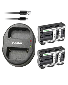 Kastar Battery X2 & Dual USB Charger for Sony NP-FM500H Alpha SLT A58 A57 A65 A77 A99 A77V A77II DSLR-A100 A200 A350 A450 A500 A550 A560 A700 A850 A900 Alpha a99 II CLM-V55 DSLR a100 a560 a580 a77II