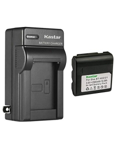 Kastar 1-Pack Battery and AC Wall Charger Compatible with Sharp VL-E78, VL-E78U, VL-E79, VL-E89, VL-E96, VL-E96E, VL-E97E, VL-E980E, VL-E98, VL-E98E, VL-E407S, VL-E420H, VL-E420U, VL-E500U, VL-E600