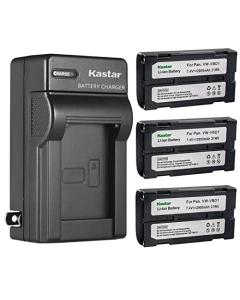 Kastar 3-Pack Battery and AC Wall Charger Replacement for Hitachi VM-H Series VM-H768LE, VM-H775LE, VM-H835LA, VM-H845L, VM-H845LA, VM-H855LA, VM-H955LA, Hitachi VM-BPL13, VM-BPL27, VM-BPL30, VM-BPL60