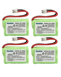 Kastar 4-Pack 4.8V 170mAh Ni-MH Battery Replacement for Dogtr Sportdog Field Trainer SD-400, Sportdog Field Trainer SD-400, Field Trainer SD-400S, SD-350, SD-400, SD-800, PDT00-12470, PAC00-12159