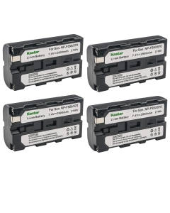 Kastar NP-F570 Battery (4-Pack) for Sony L Series InfoLithium Battery NP-F570, NP-F550, NP-F530, NP-F330 and Sony DCRVX2100, HDRFX1, HD1000U, HVRZ1U, HXR-NX5U, NEX-FS100 Cameras