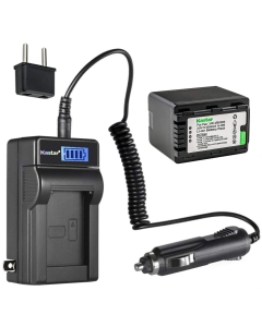 Kastar 1-Pack VW-VBK360 Battery and LCD AC Charger Compatible with Panasonic SDR-S70, SDR-S70K, SDR-S70P, SDR-S70PC, SDR-S70R, SDR-S70S, SDR-S71, SDR-S71GK, SDR-S71P, SDR-S71PC, SDR-S71K, SDR-T50