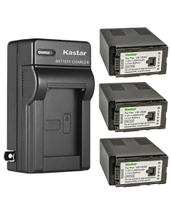 Kastar 3-Pack Battery and AC Wall Charger Replacement for Panasonic VW-VBG6 VW-VBG6GK VW-VBG6-K VW-VBG6PPK, CGA-E625 Battery, Panasonic DE-A38, VSK0631, VSK0698 Charger