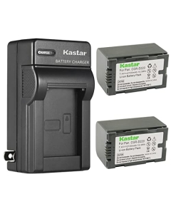 Kastar 2-Pack CGR-D16 Battery and AC Wall Charger Replacement for Panasonic CGR-D16R, CGR-D16S, CGR-D16SE/1B, CGR-D220, CGR-D220A/1B, CGR-D220E/1B, CGA-D28, CGA-D28A/1B, CGA-D28R, CGA-D28S attery