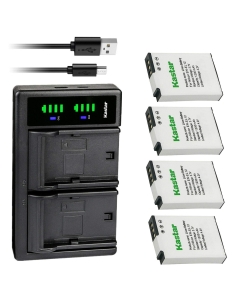 Kastar 4-Pack Battery and LTD2 USB Charger Replacement for Nikon EN-EL12 ENEL12 Battery, Nikon MH-65 MH-65P Charger, Nikon Coolpix S9700, Coolpix S9700s, Coolpix S9900, Coolpix S9900s Camera