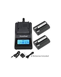 Kastar Fast Charger Kit and EN-EL1 Battery (2-Pack) for ENEL1 NP-800 and Nik Cooipix 4300 4500 4800 5400 5700 775 8700 880 885 995 CoolpixE880 and Konica Minota DG-5W Dimage A200 Cameras