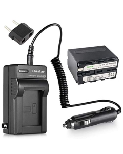 Kastar Battery (1-Pack) and Charger Replacement for Sony NP-F970 NP-F960 NP-F975 and DCR-VX2100 HDR-AX2000 FX1 FX7 FX1000 HVR-HD1000U V1U Z1P Z1U Z5U Z7U HXR-MC2000U FS100U FS700U and LED Video Light