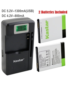Kastar Galaxy S2 Battery (2-Pack) and intelligent mini travel Charger ( with high speed portable USB charge function) For Samsung Galaxy S2 II GT-I9100, Galaxy S2 II i9100, Galaxy S2 II 9100G (only for i9100,NOT Compatible with Sprint galaxy s2 II Epic To