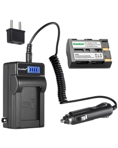 Kastar 1-Pack D-LI50 Battery and LCD AC Charger Compatible with Samsung SLB-1674 Battery, Samsung GX-10, GX-20, Dimage A1, Konica Minolta Dimage A2, Dynax 5D, Dynax 7D, Maxxum 5D, Maxxum 7D Cameras
