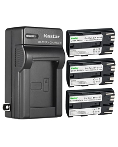 Kastar 3-Pack BP-915G Battery and AC Wall Charger Replacement for Canon XH-A1, XH-A1 HDV, XH-A1S HD, XH-A1SE HDV, XH-G1 HDV, XH-G1S, XH-G1S HD, XL-H1A, XL-H1S, XL-H1S HD, XL-1, XL-1S, XL-2 Camera