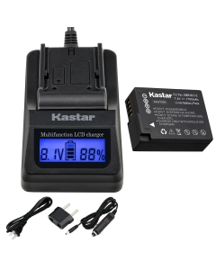 Kastar Fast Charger and Battery (1-Pack) Replacement for Panasonic Lumix DMC-FZ200 FZ1000 G5 G6 GH2 Camera, Panasonic DMW-BLC12 DMW-BLC12E DMW-BLC12GK DMW-BLC12PP, Leica BP-DC12, Sigma BP-51 Battery